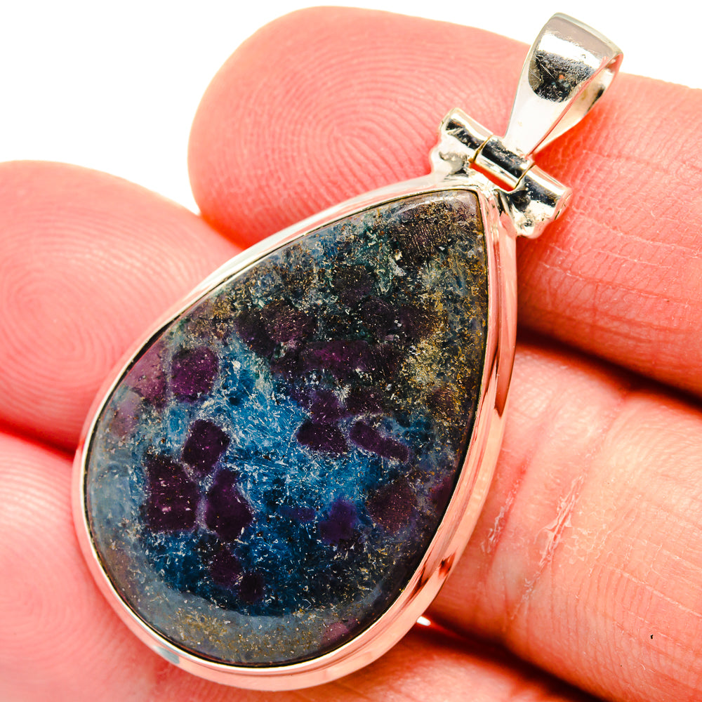 Ruby Fuchsite Pendants handcrafted by Anasilvercos - PD22857