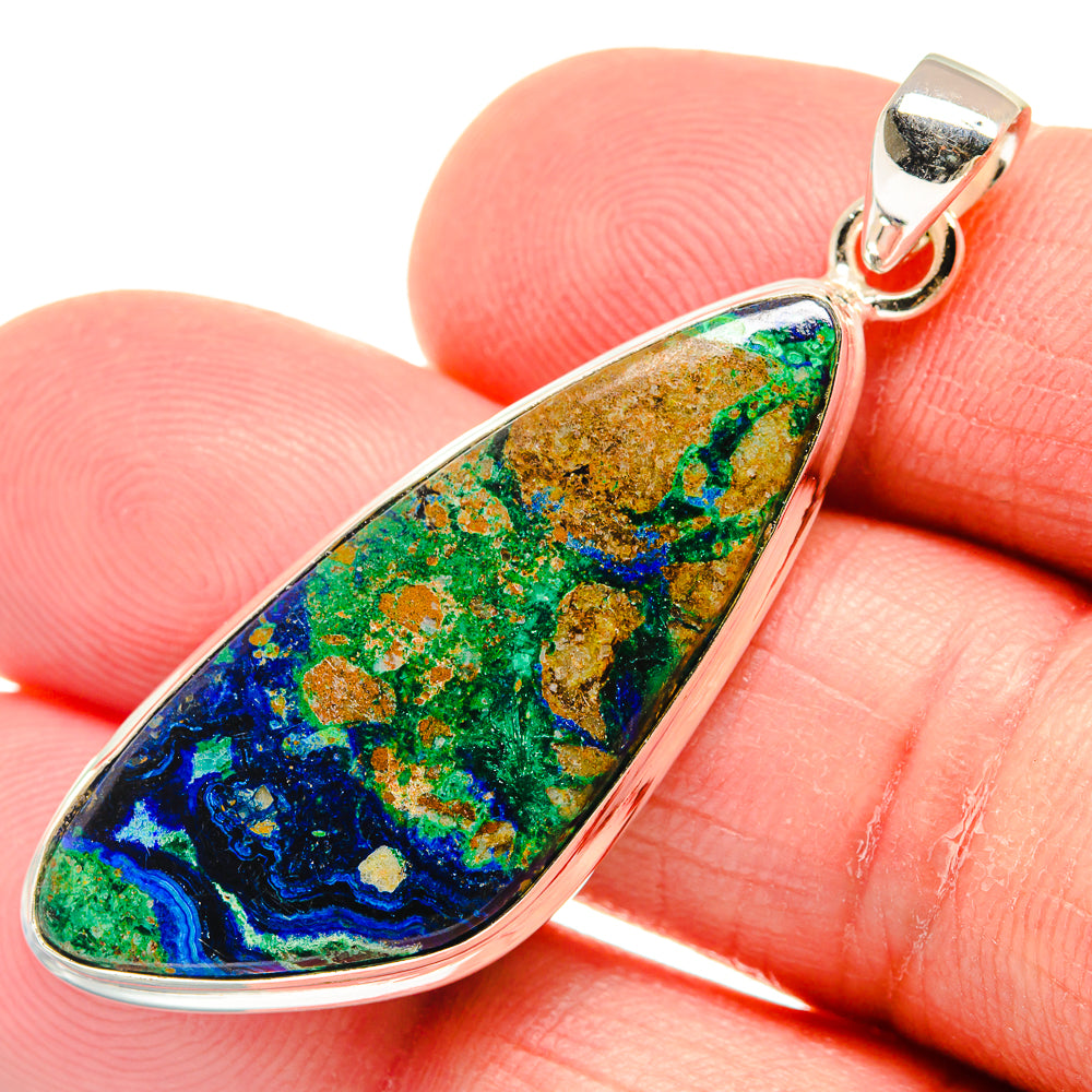 Azurite Pendants handcrafted by Anasilvercos - PD22866