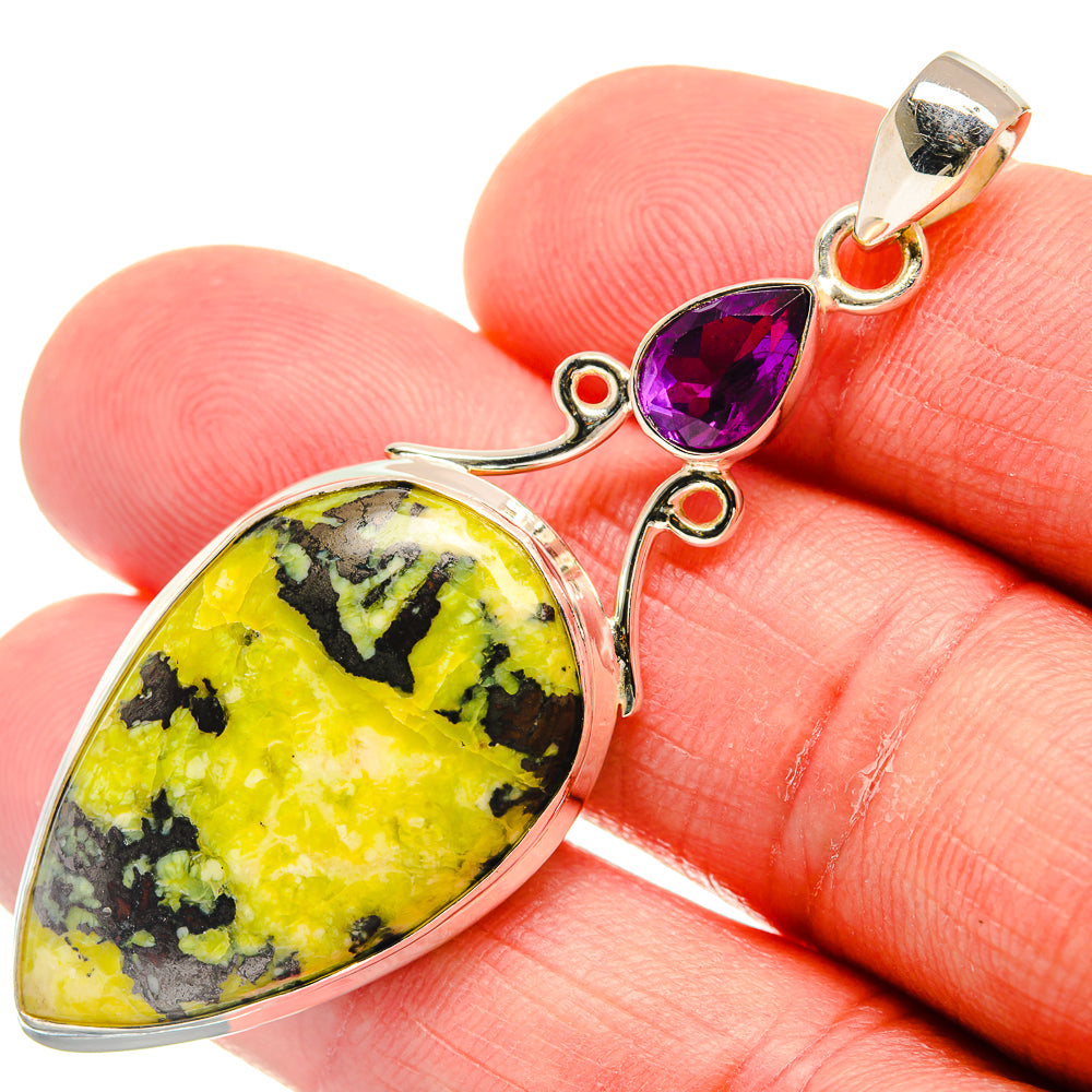 African Green Opal Pendants handcrafted by Anasilvercos - PD22869
