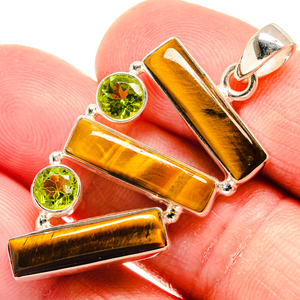 Tiger Eye Pendants handcrafted by Anasilvercos - PD22871