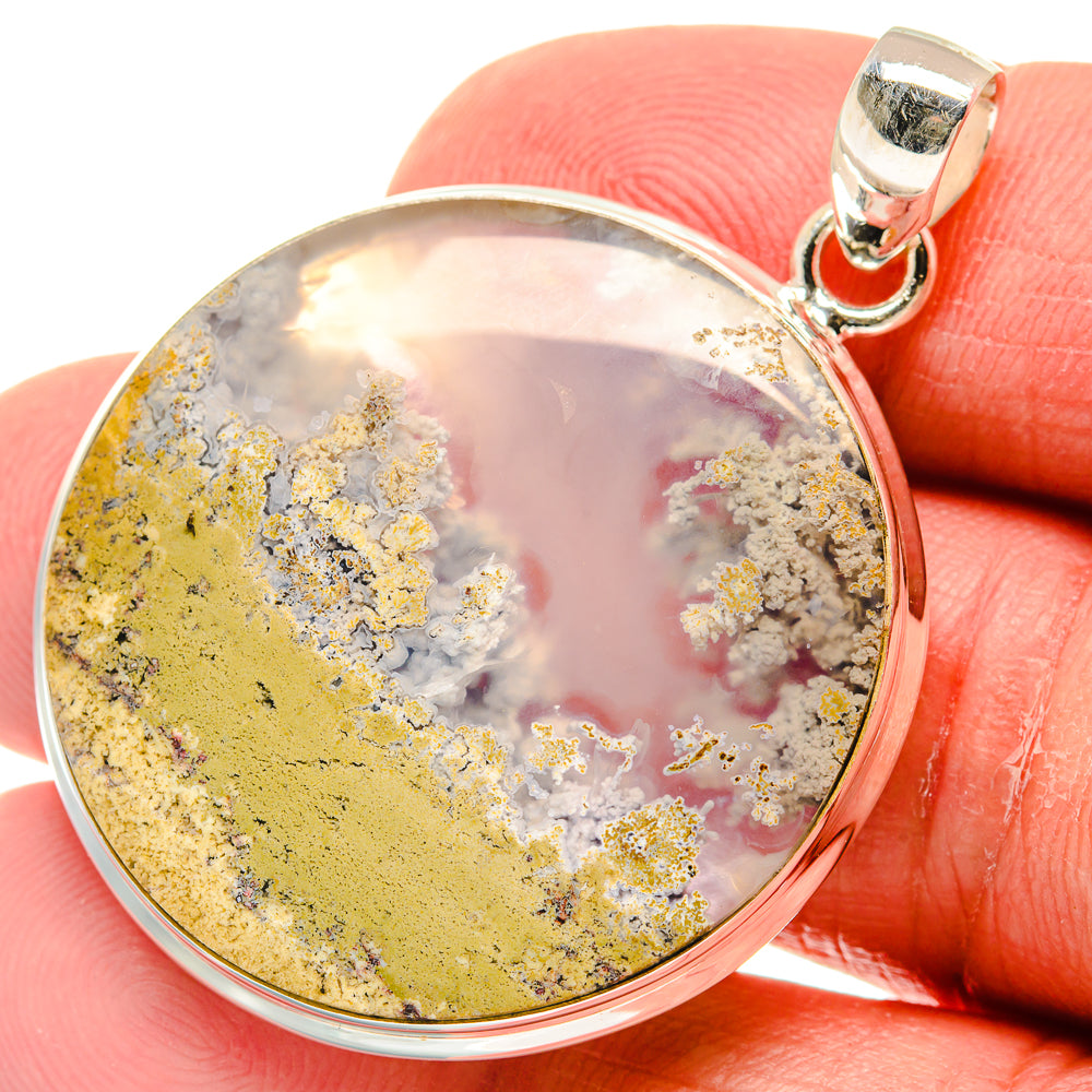 Indonesian Plume Agate Pendants handcrafted by Anasilvercos - PD22911
