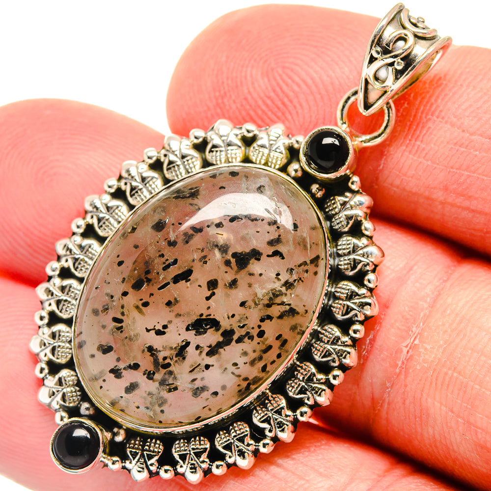 Indonesian Plume Agate Pendants handcrafted by Anasilvercos - PD22912