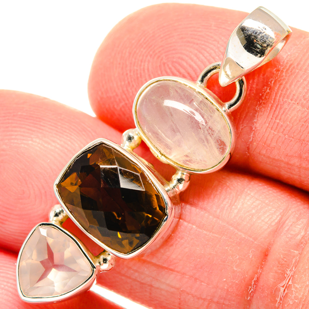 Smoky Quartz Pendants handcrafted by Anasilvercos - PD22940