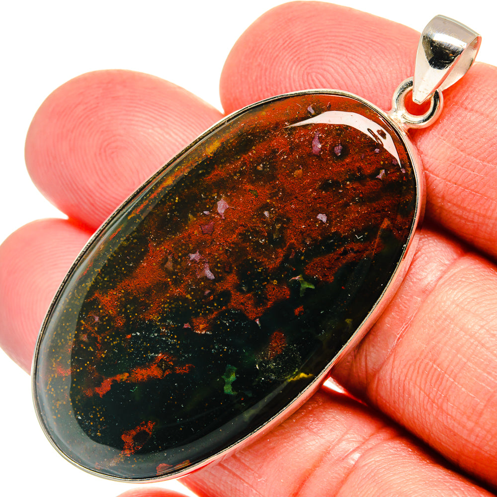 Bloodstone Pendants handcrafted by Anasilvercos - PD22968