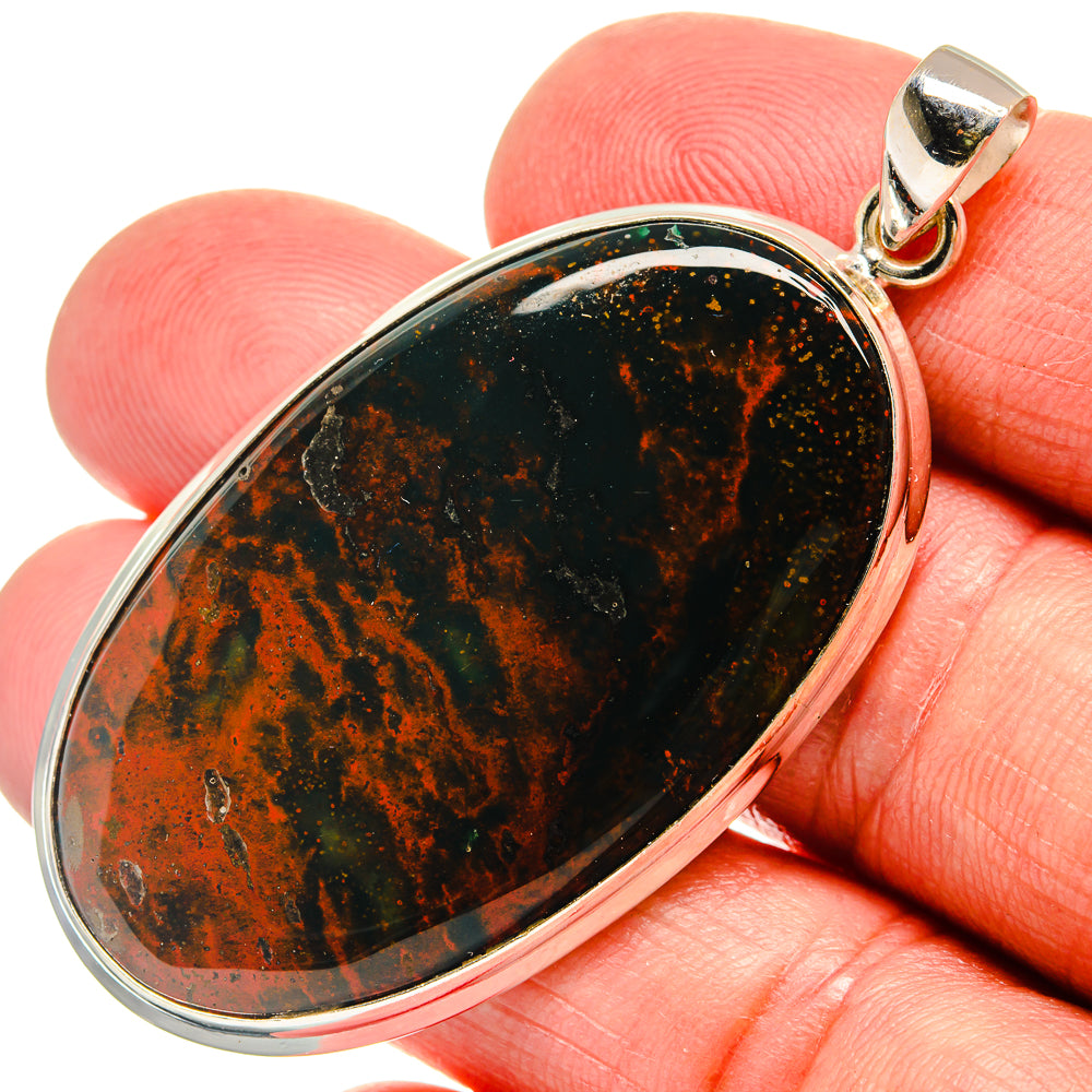 Bloodstone Pendants handcrafted by Anasilvercos - PD22972