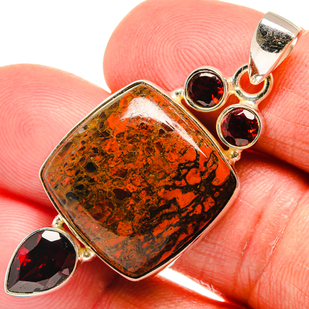 Moroccan Agate Pendants handcrafted by Anasilvercos - PD22976