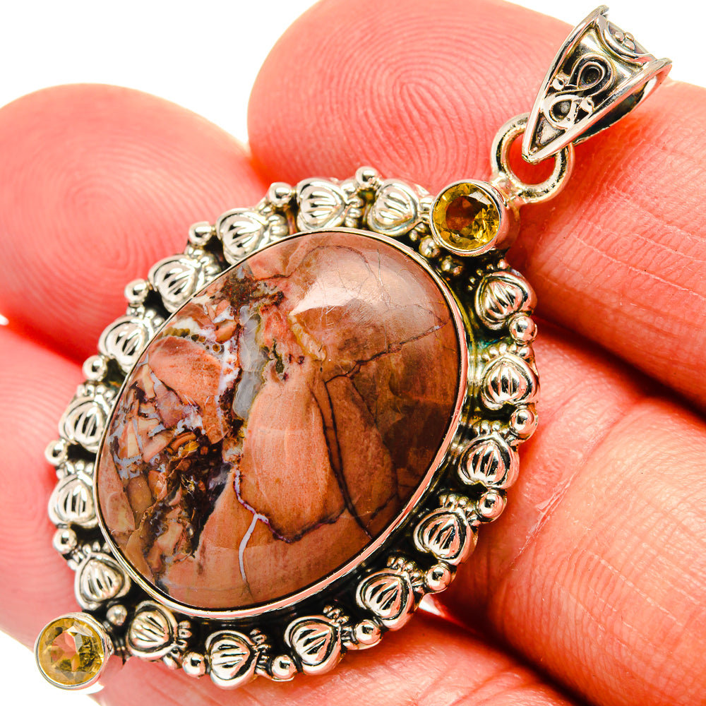 Butterfly Jasper Pendants handcrafted by Anasilvercos - PD22984