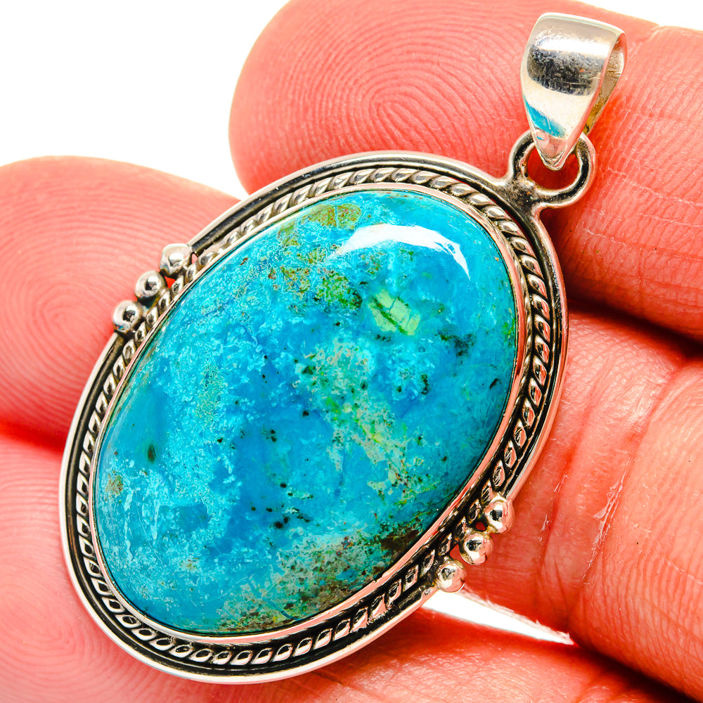 Chrysocolla Pendants handcrafted by Anasilvercos - PD22993