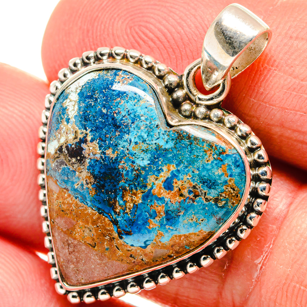 Shattuckite Pendants handcrafted by Anasilvercos - PD23004
