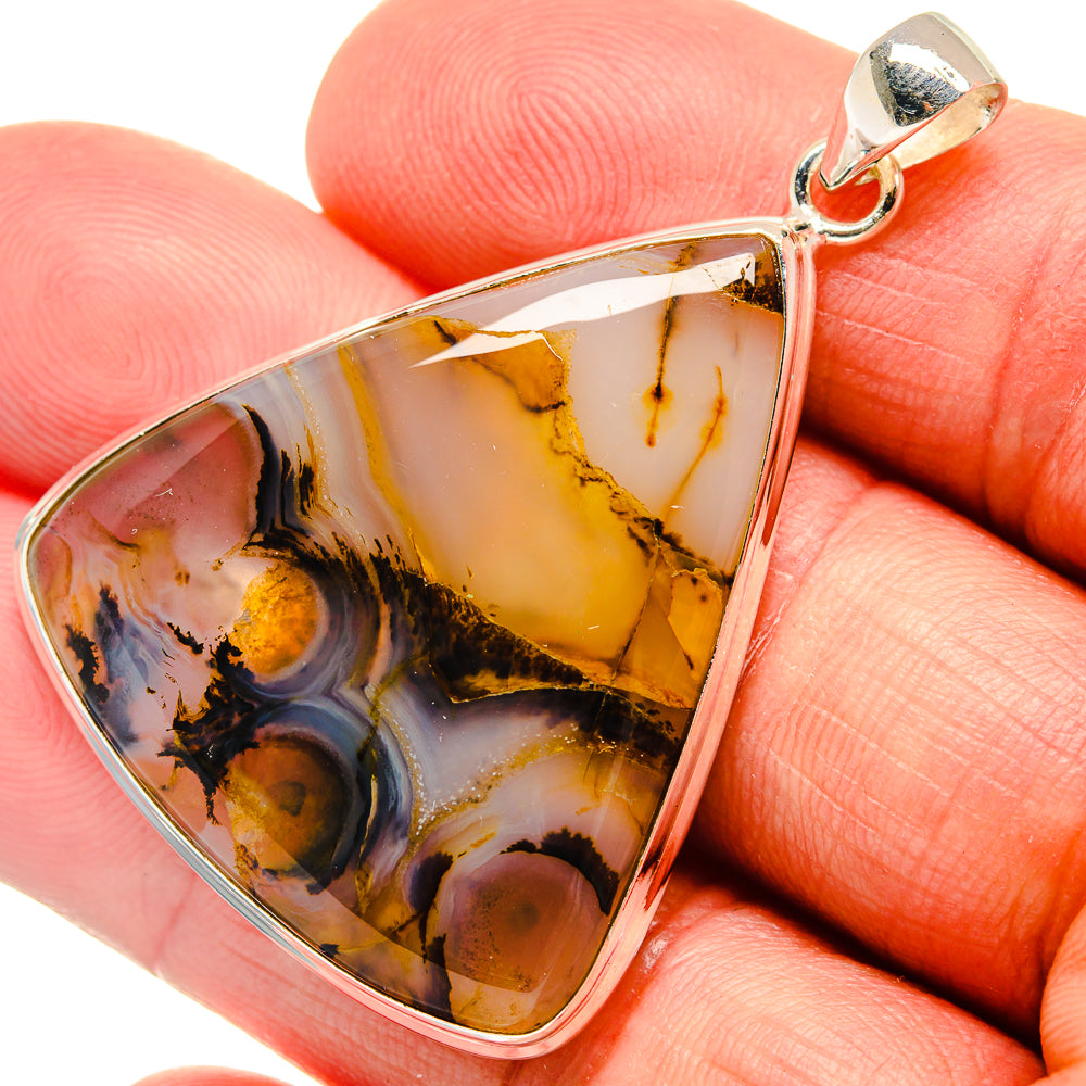 Montana Agate Pendants handcrafted by Anasilvercos - PD23022