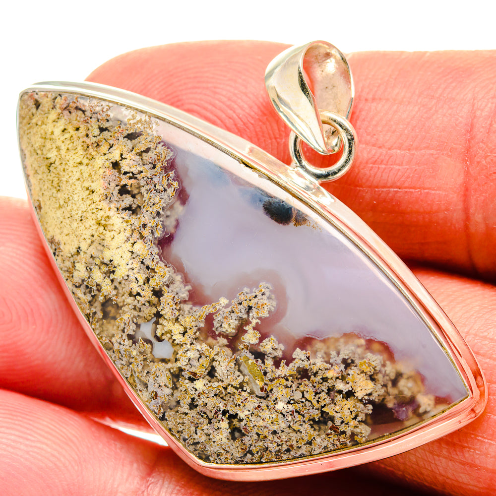 Indonesian Plume Agate Pendants handcrafted by Anasilvercos - PD23024