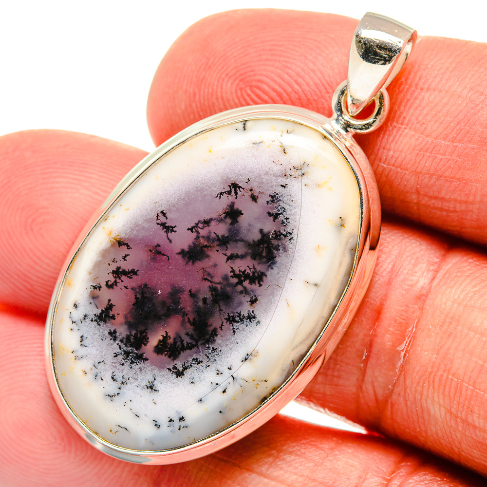 Dendritic Opal Pendants handcrafted by Anasilvercos - PD23034