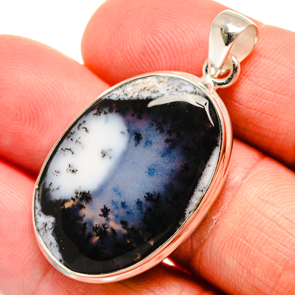 Dendritic Opal Pendants handcrafted by Anasilvercos - PD23035