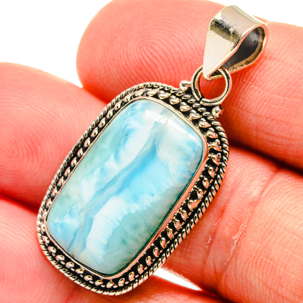 Larimar Pendants handcrafted by Anasilvercos - PD23062