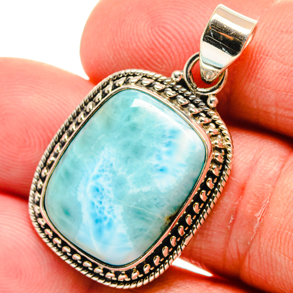 Larimar Pendants handcrafted by Anasilvercos - PD23063