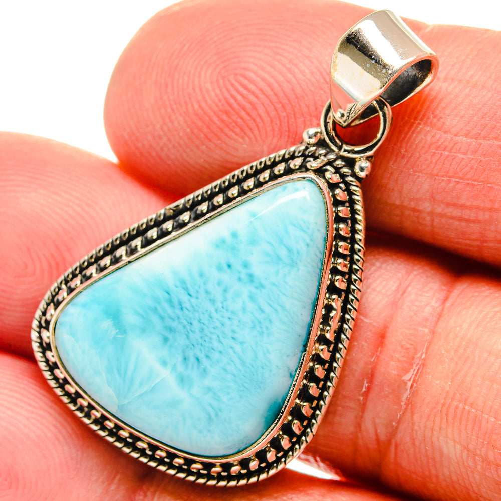 Larimar Pendants handcrafted by Anasilvercos - PD23064