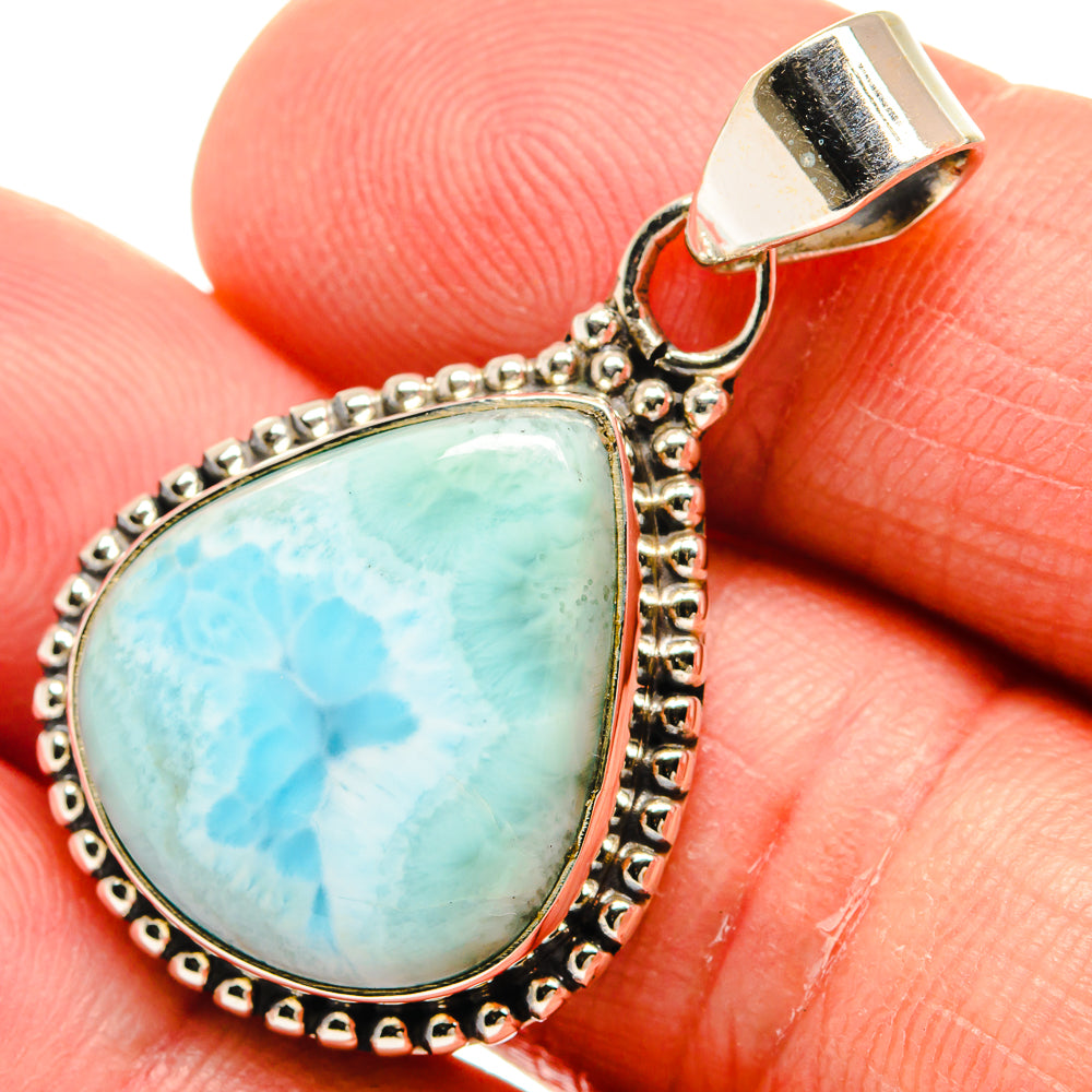 Larimar Pendants handcrafted by Anasilvercos - PD23065