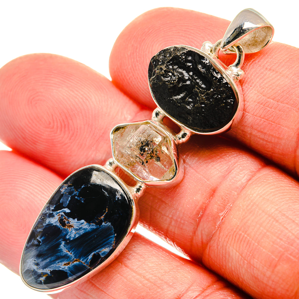 Pietersite Pendants handcrafted by Anasilvercos - PD23073