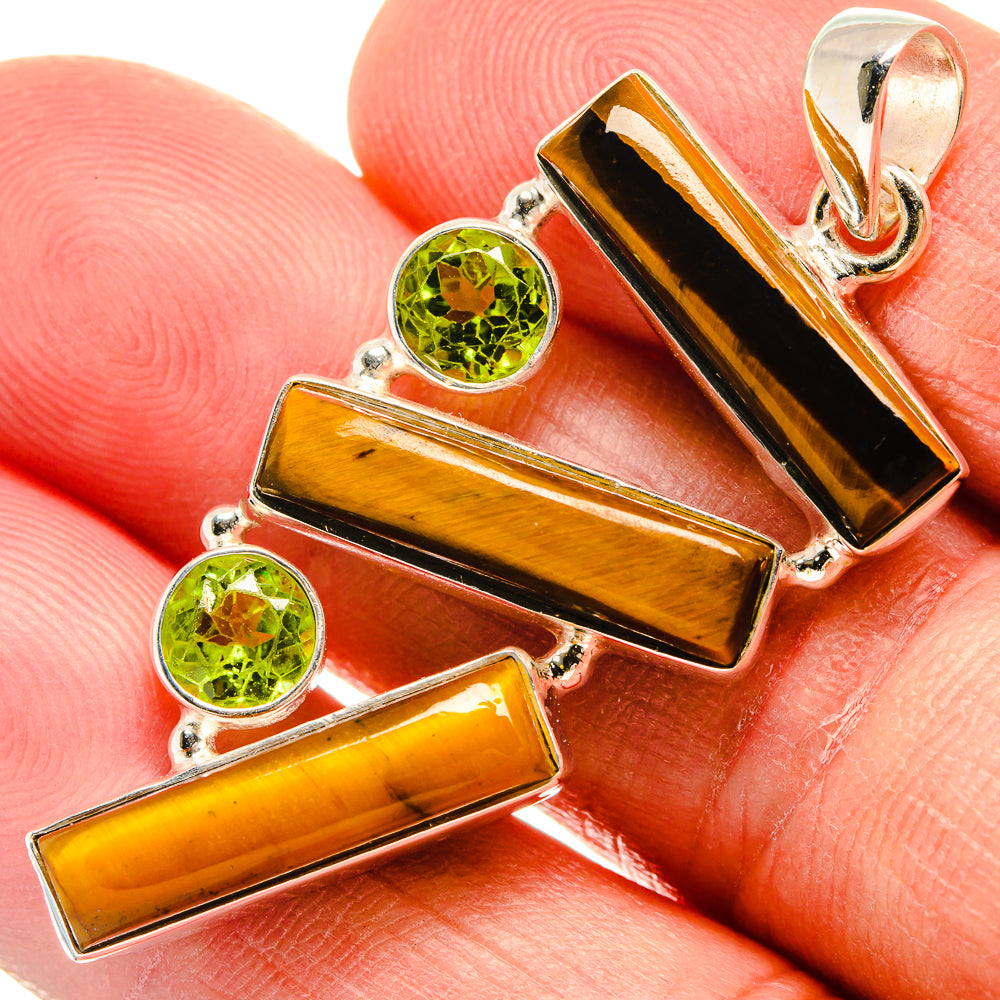 Tiger Eye Pendants handcrafted by Anasilvercos - PD23115