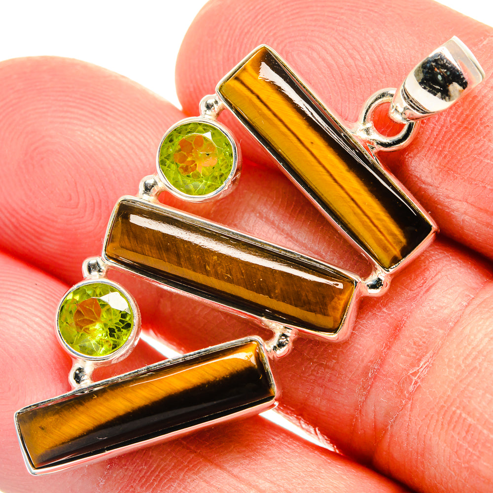 Tiger Eye Pendants handcrafted by Anasilvercos - PD23116