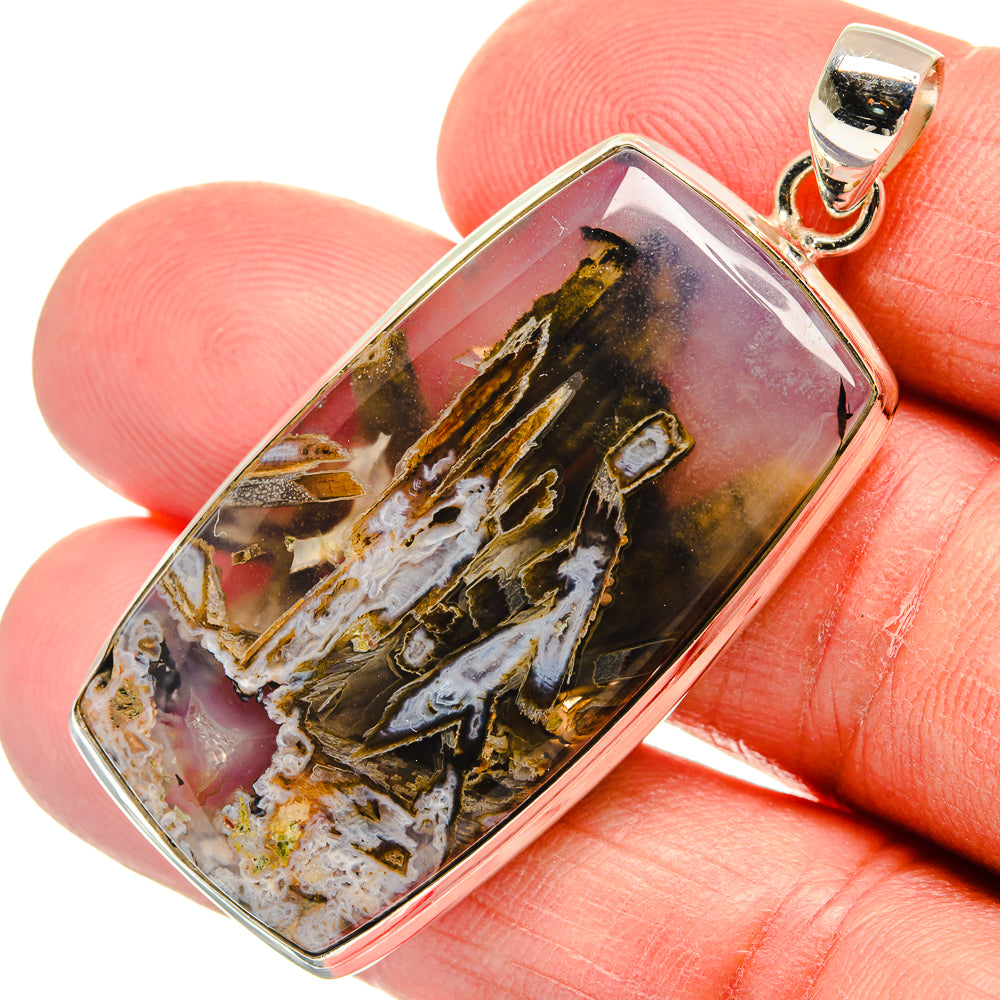 Turkish Tube Agate Pendants handcrafted by Anasilvercos - PD23127