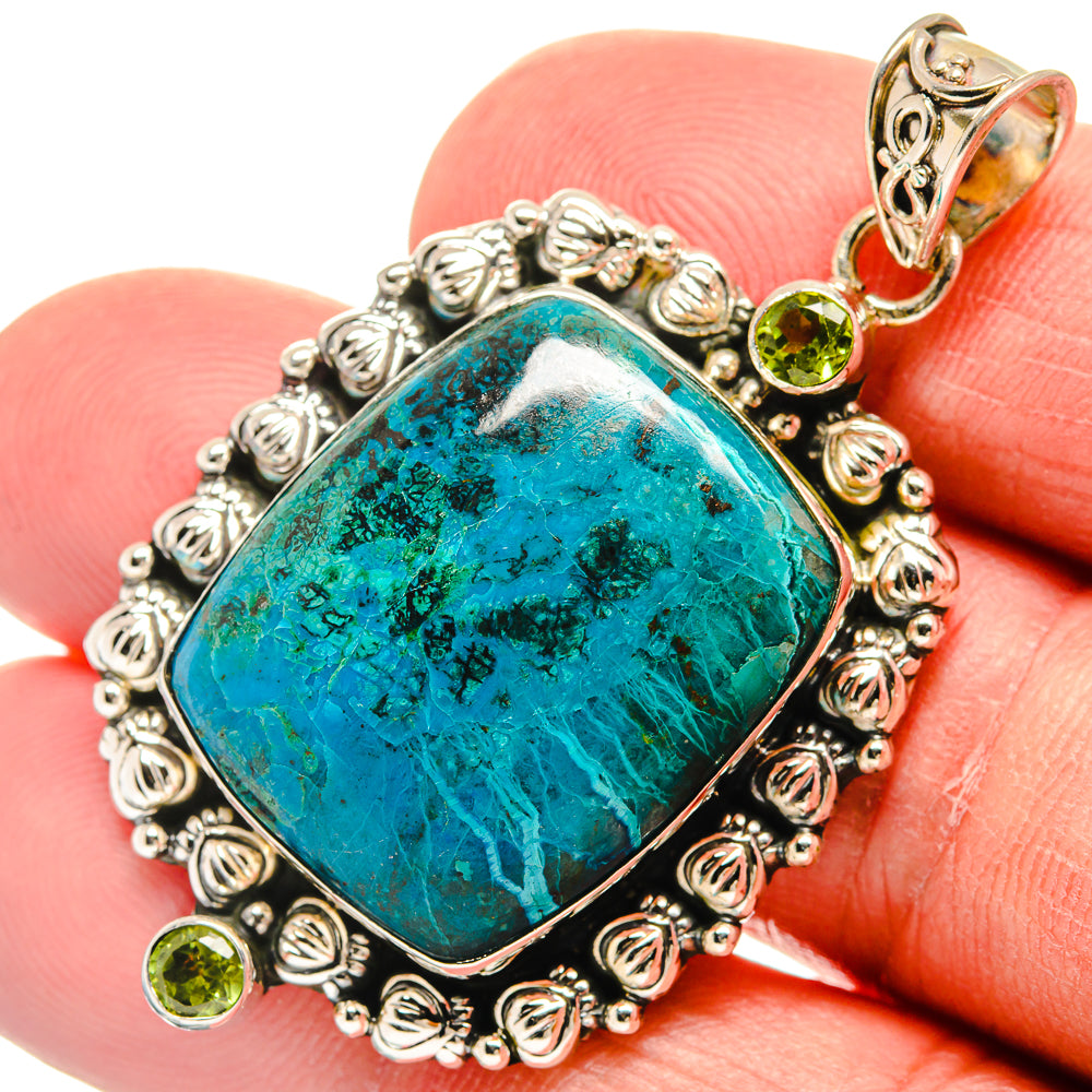 Chrysocolla Pendants handcrafted by Anasilvercos - PD23156