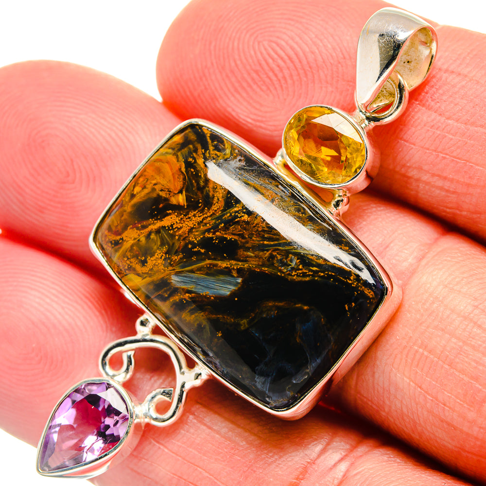 Pietersite Pendants handcrafted by Anasilvercos - PD23170