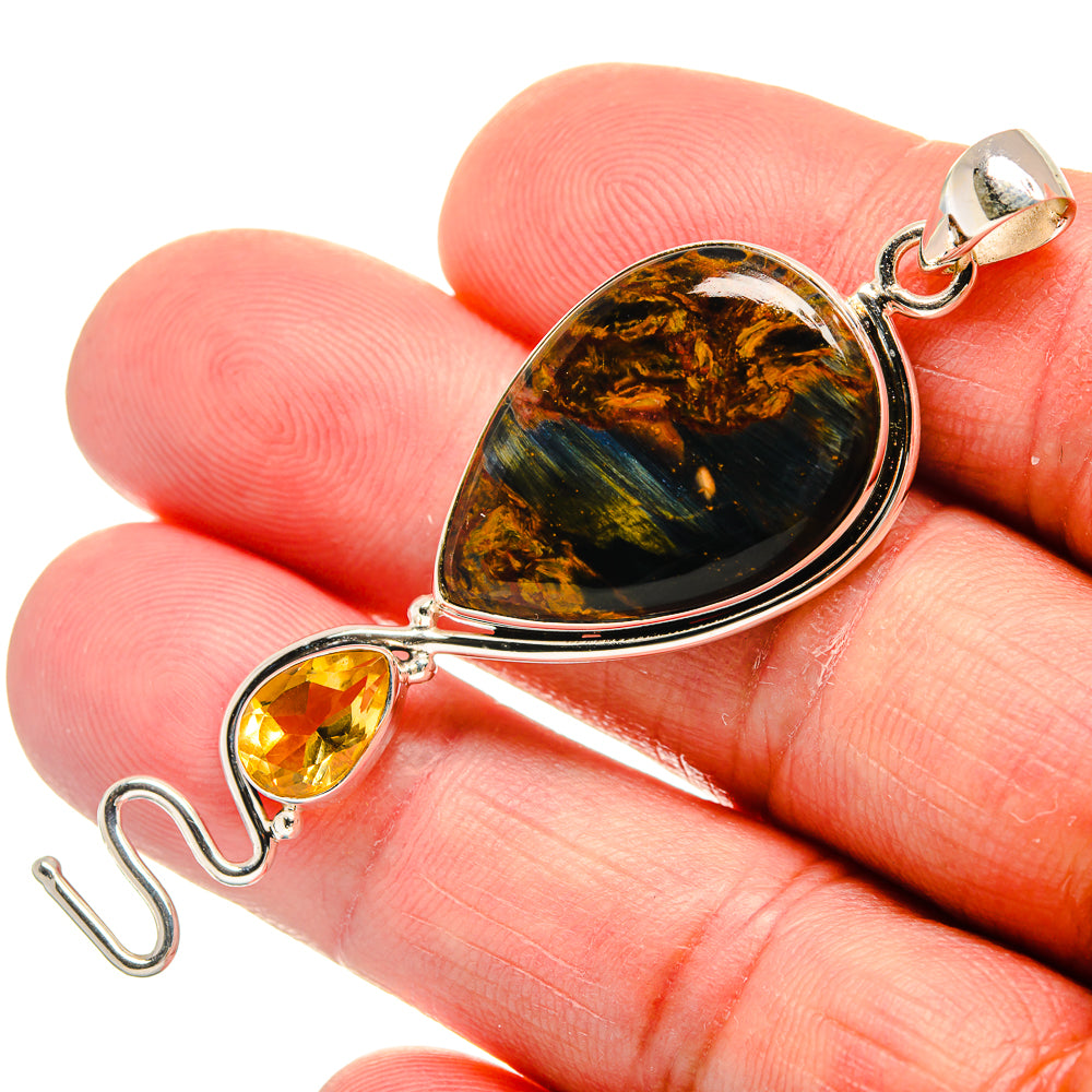 Golden Pietersite Pendants handcrafted by Anasilvercos - PD23191