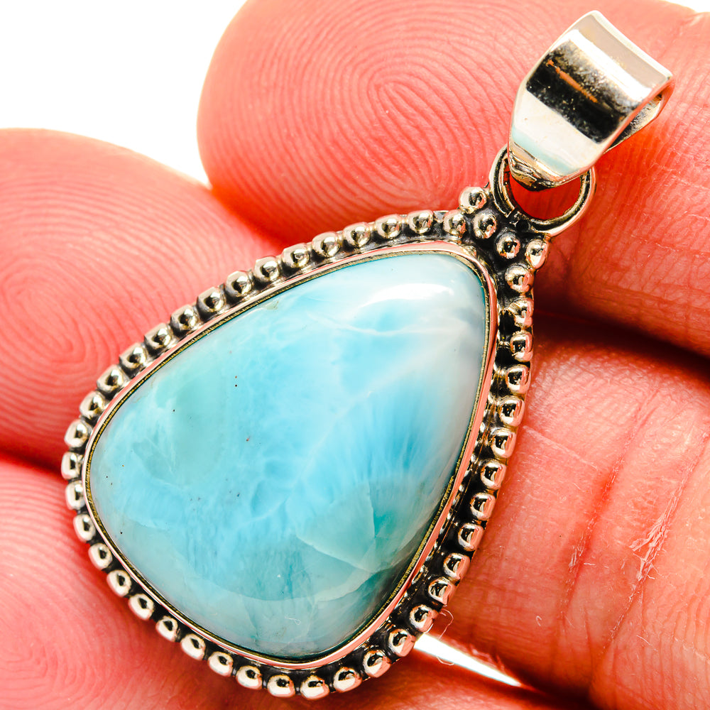 Larimar Pendants handcrafted by Anasilvercos - PD23194