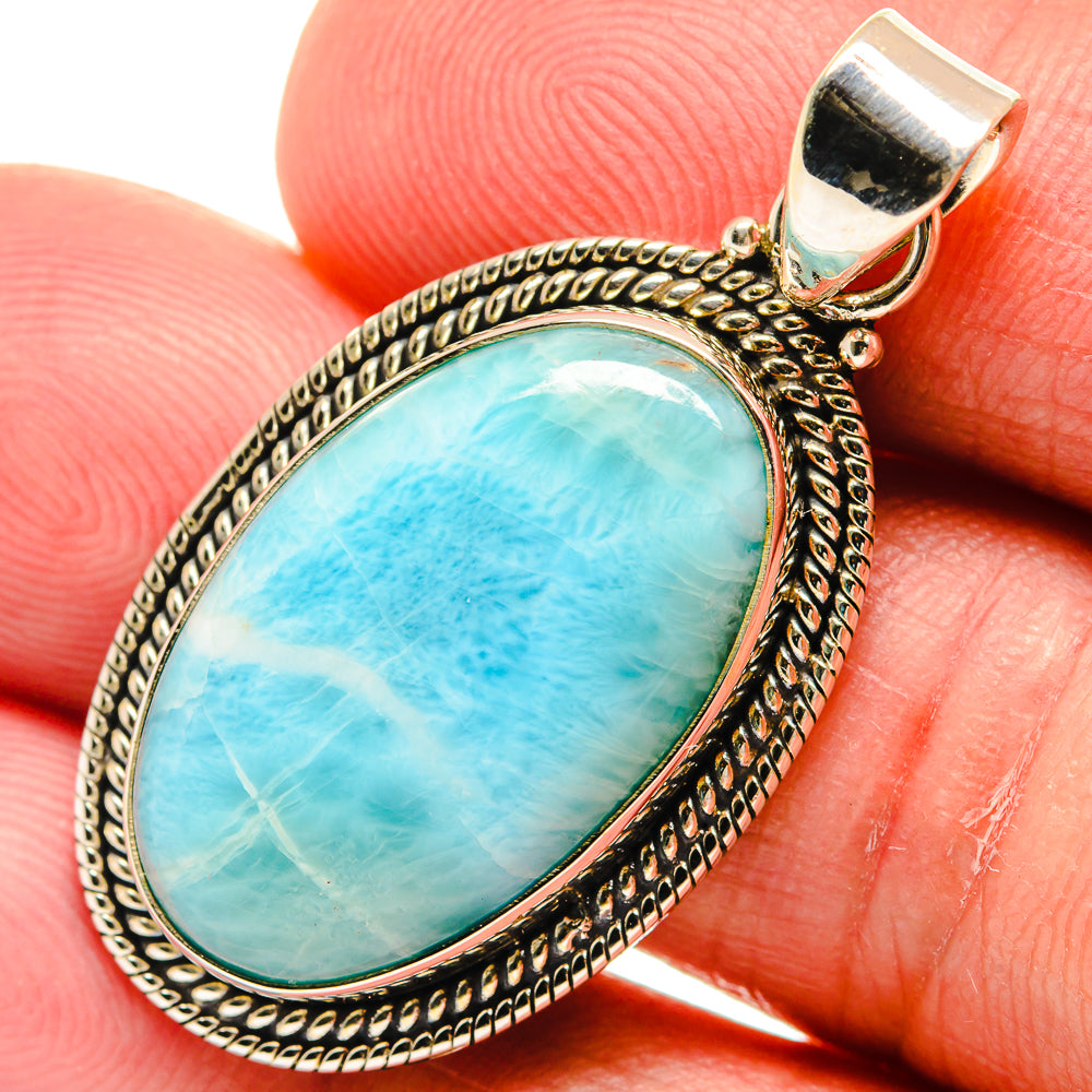 Larimar Pendants handcrafted by Anasilvercos - PD23195