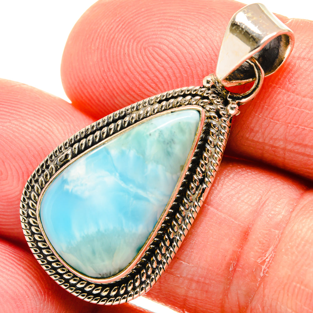 Larimar Pendants handcrafted by Anasilvercos - PD23196