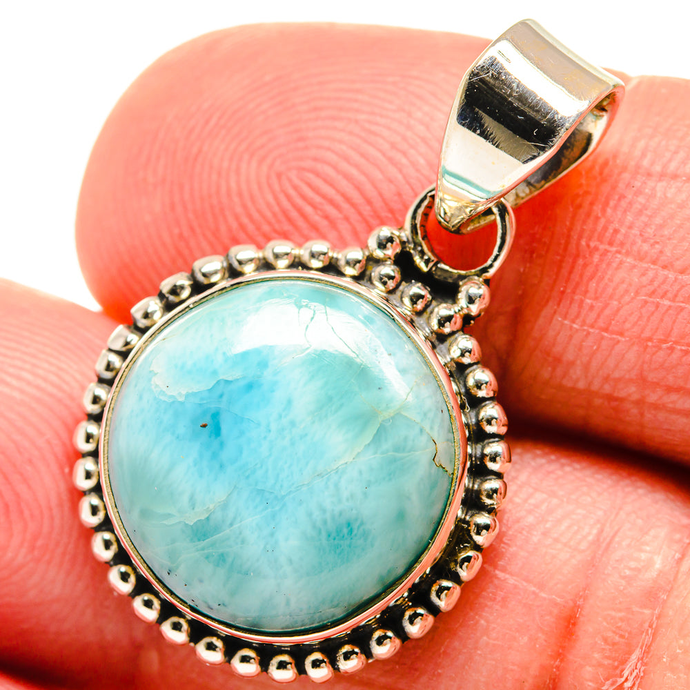 Larimar Pendants handcrafted by Anasilvercos - PD23197
