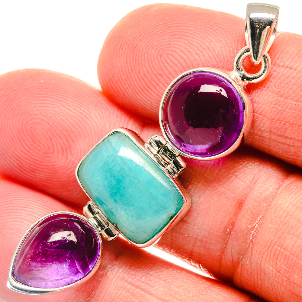 Larimar Pendants handcrafted by Anasilvercos - PD23202