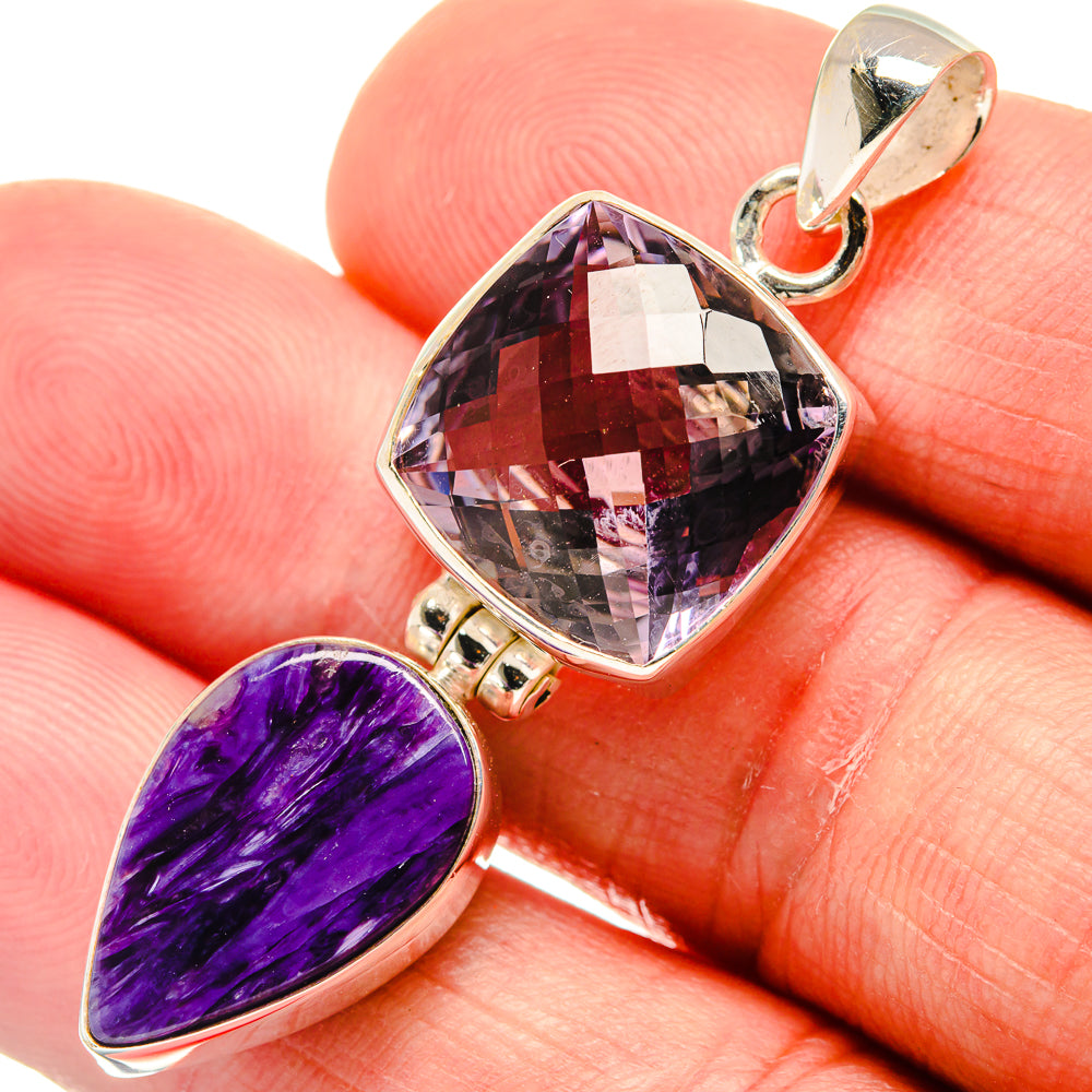 Amethyst Pendants handcrafted by Anasilvercos - PD23203