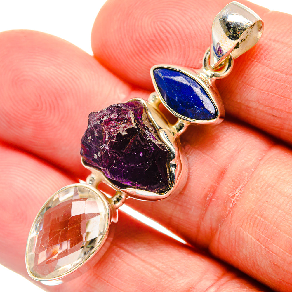 Amethyst Pendants handcrafted by Anasilvercos - PD23205
