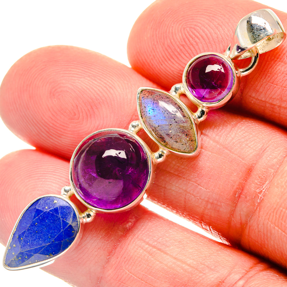Amethyst Pendants handcrafted by Anasilvercos - PD23206