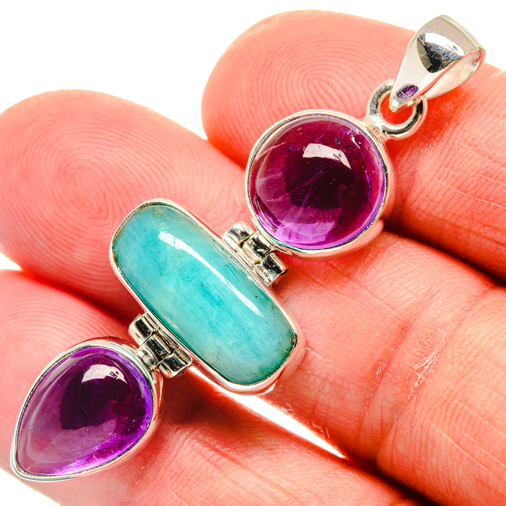 Larimar Pendants handcrafted by Anasilvercos - PD23217