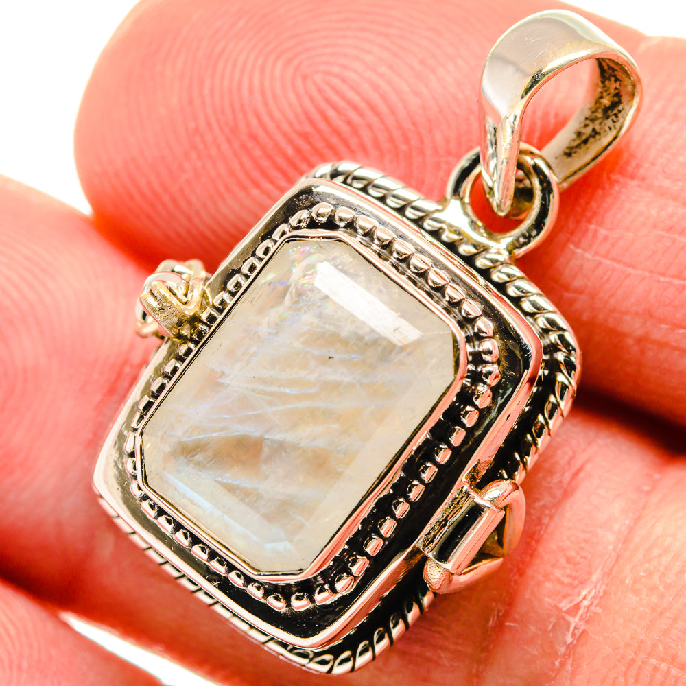 Rainbow Moonstone Pendants handcrafted by Anasilvercos - PD23229