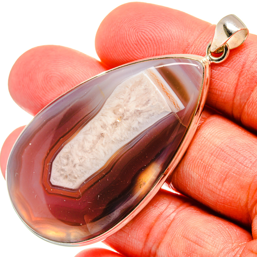 Botswana Agate Pendants handcrafted by Anasilvercos - PD23230