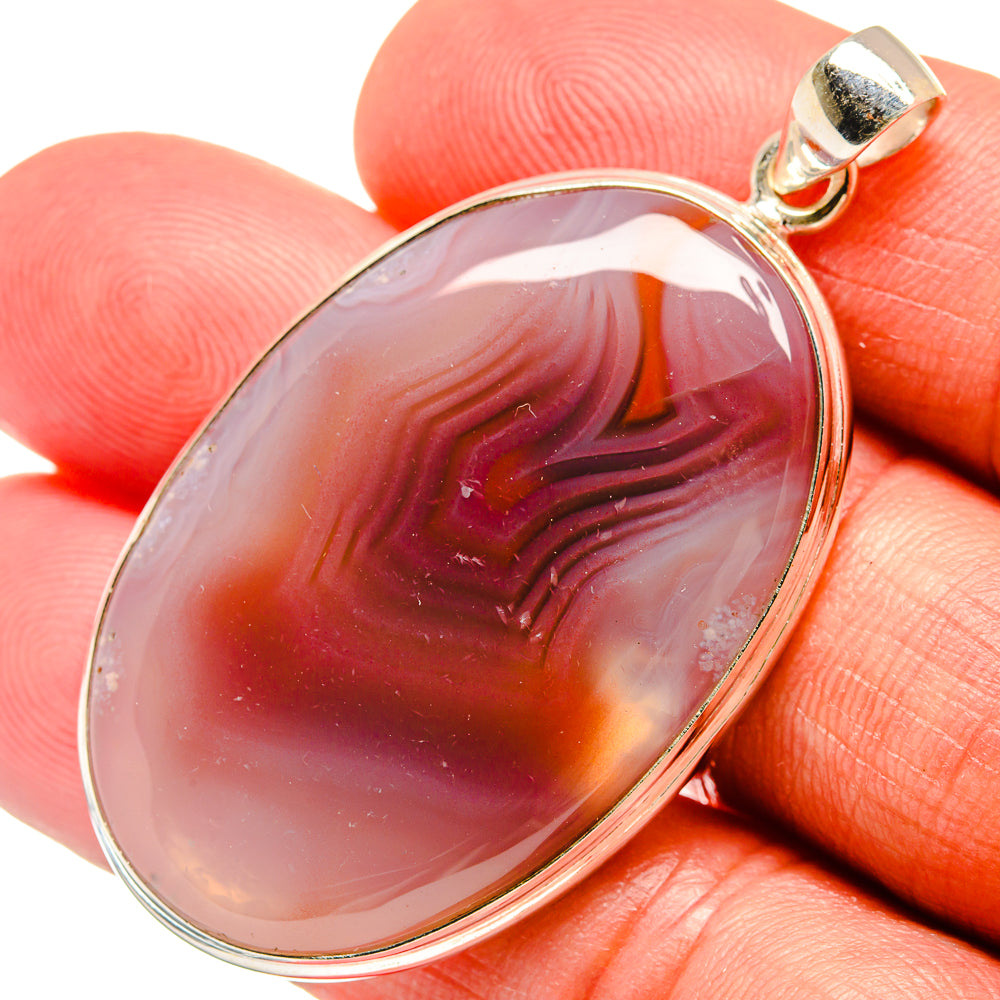 Botswana Agate Pendants handcrafted by Anasilvercos - PD23234