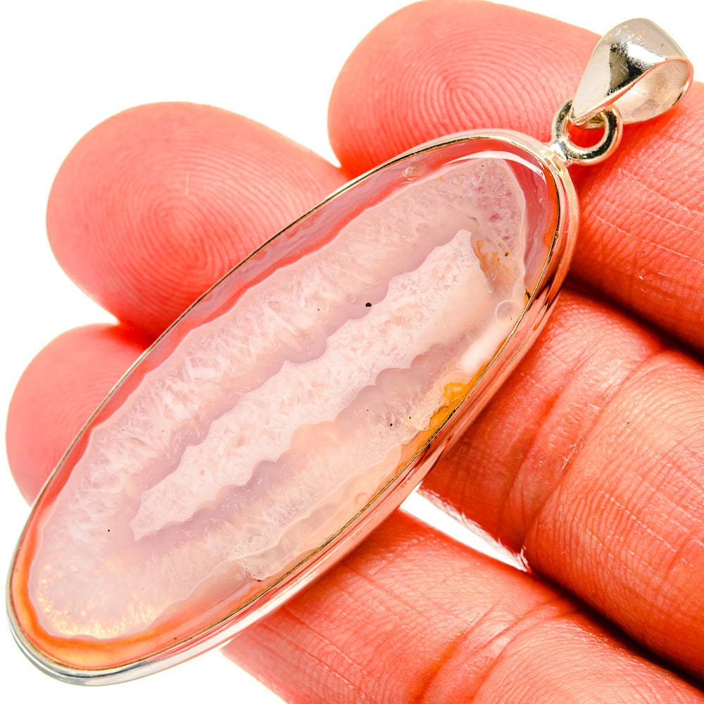 Botswana Agate Pendants handcrafted by Anasilvercos - PD23235