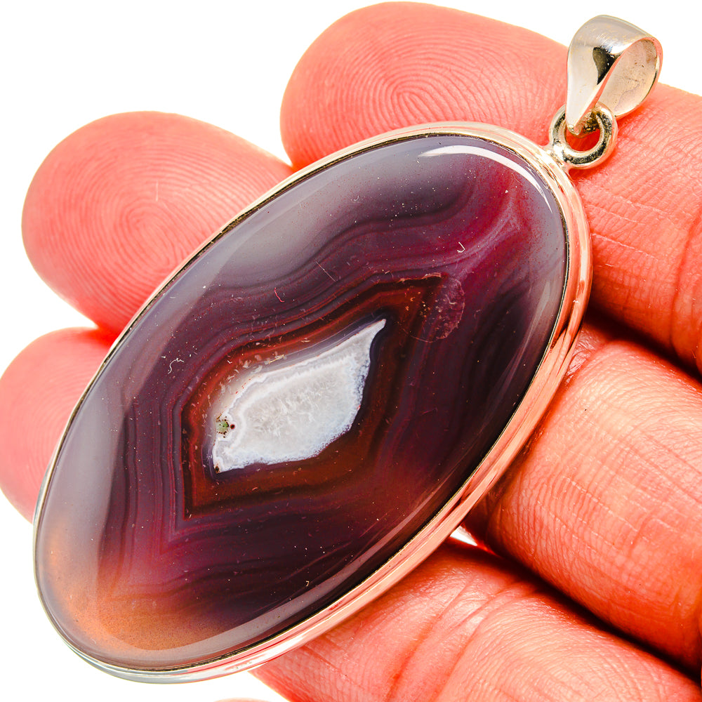 Botswana Agate Pendants handcrafted by Anasilvercos - PD23236