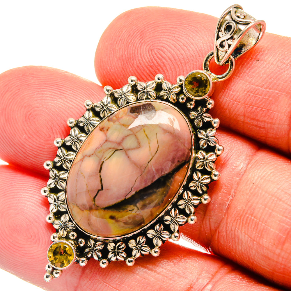 Butterfly Jasper Pendants handcrafted by Anasilvercos - PD23257
