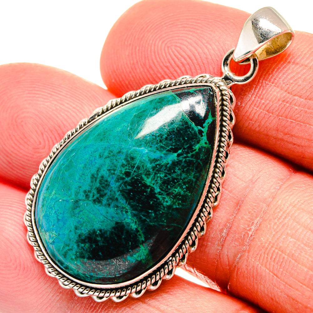 Chrysocolla Pendants handcrafted by Anasilvercos - PD23267