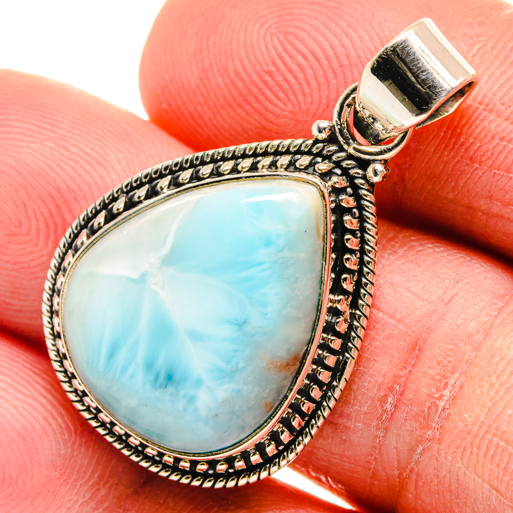 Larimar Pendants handcrafted by Anasilvercos - PD23274
