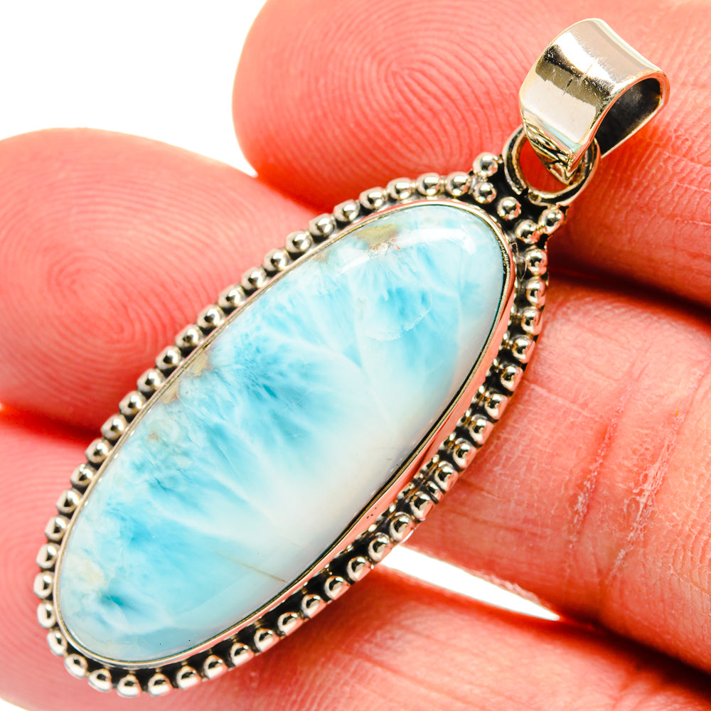 Larimar Pendants handcrafted by Anasilvercos - PD23275