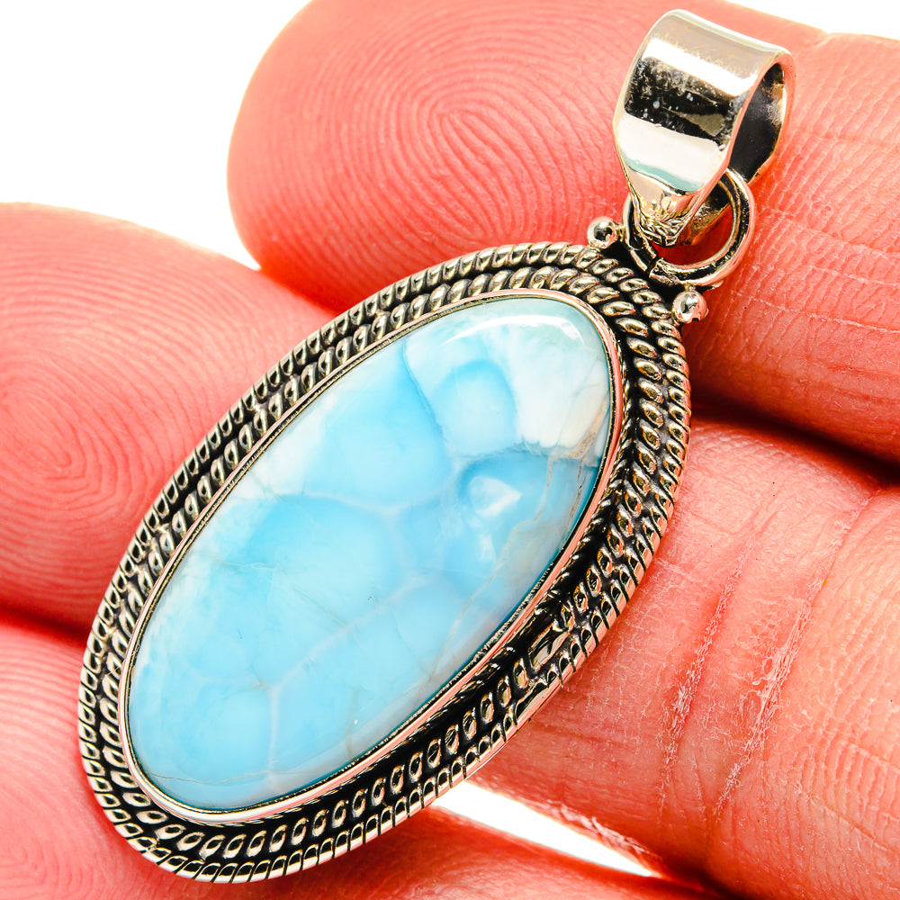 Larimar Pendants handcrafted by Anasilvercos - PD23276