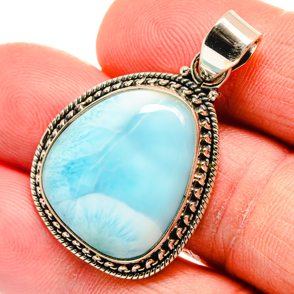 Larimar Pendants handcrafted by Anasilvercos - PD23277