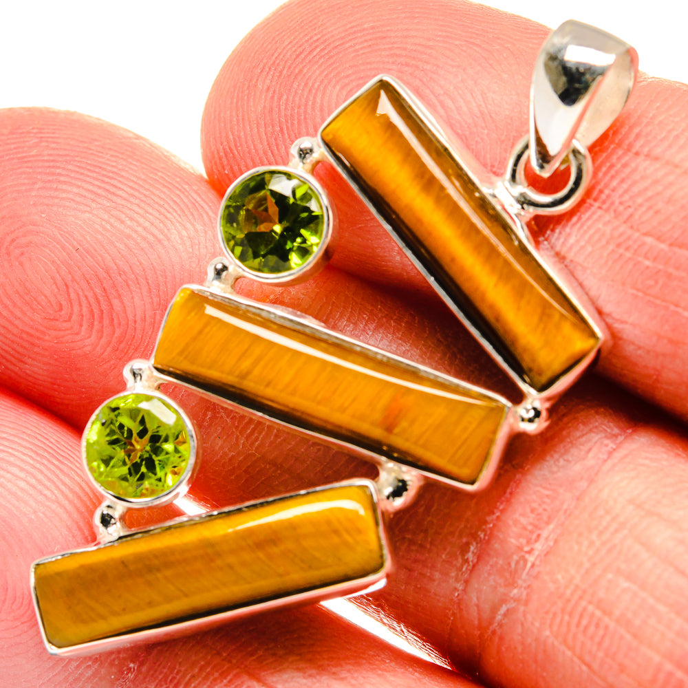 Tiger Eye Pendants handcrafted by Anasilvercos - PD23288