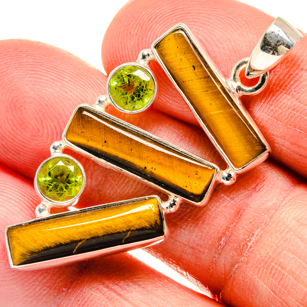 Tiger Eye Pendants handcrafted by Anasilvercos - PD23289
